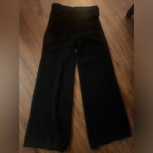 Woman’s Black Sherpa bottoms